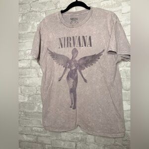 Large Nirvana Purple Graphic Tee